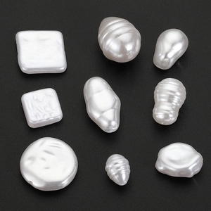 Assorted baroque irregular imitation pearl beads in various shapes for DIY jewelry making