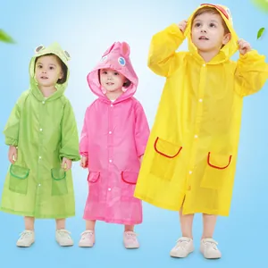 Imperméable Pour Enfants Dessin Animé Imperméable Respirant Poncho De Pluie À Capuche Pour L École