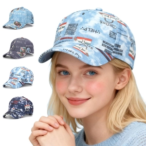 Baseball Cap Polyester Graffiti Tie Dye Retro Street Hip Hop Adjustable Sun Protection Hat For Men Women