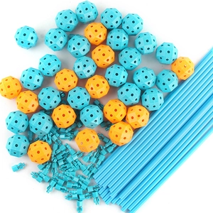 DIY construction tent kit with colorful plastic building rods and connector balls for kids