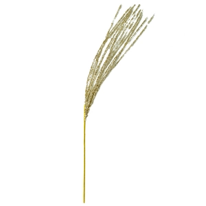Champagne gold glitter artificial spray for Christmas tree and festive home decoration
