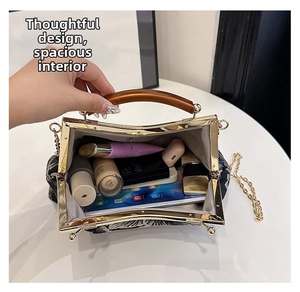 Top view of vintage embroidered handbag showing spacious interior for tablet and cosmetics