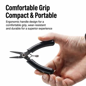 Mini precision needle nose pliers with ergonomic non-slip handle for DIY jewelry making