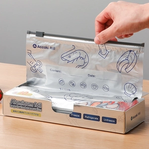 Aluminum foil food preservation bags S size 10 pcs for freezing and refrigerating
