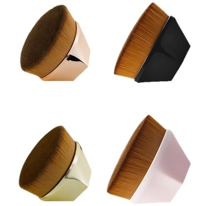Diamond handle foundation brush set in rose gold, black, gold, and pink colors