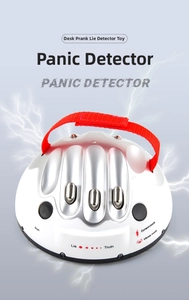 Close-up of novelty polygraph with finger slots, electric shock and vibration modes