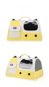 Detail view of cat head window pet carrier with side mesh and front pocket