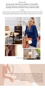 Detail of navy silk robe with Italian style design and luxury smooth satin texture