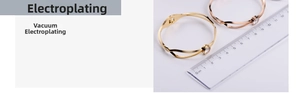 Detailed view of titanium steel bangle inner diameter measurement with scale