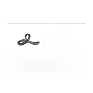 Detail showing 13.5cm large marble pattern acrylic hair claw clip with size dimensions