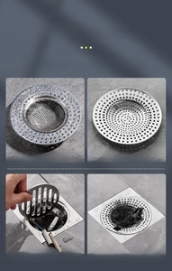 Comparison showing precision punched stainless steel drain filter vs wire mesh version