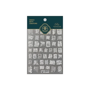 3D embossed white lace nail art stickers with intricate floral patterns on a sheet
