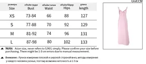 Size chart with measurements for the V-neck bodycon dress in centimeters and inches