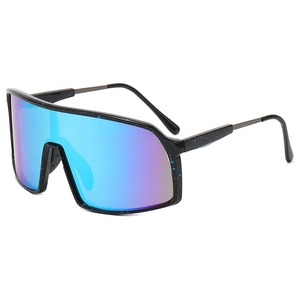 Sports Shield Sunglasses PC Large Frame UV400 Windproof Mirror Lens Cycling Outdoor Fashion Eyewear Men Women