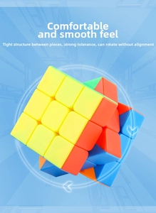 Detailed view of 3x3 speed cube showing professional internal structure for smooth rotation