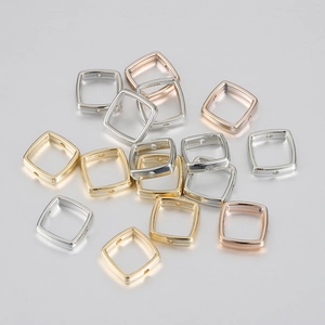 Square Hollow Spacer Beads CCB Plastic Jewelry Connectors For DIY Bracelet Necklace Making Jewelry Findings