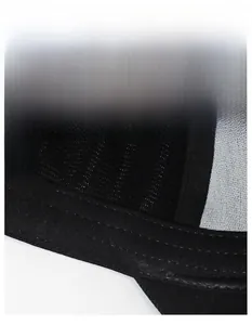 Detail of moisture-wicking sweatband and breathable mesh lining of the men's baseball cap
