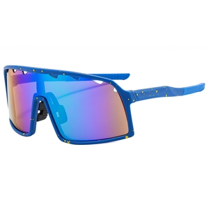 Professional PC Sports Cycling Sunglasses UV400 Windproof Oversized Splatter Frame Outdoor Goggles For Riding Fishing Unisex Eyewear