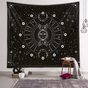Bohemian sun and moon phase wall hanging tapestry for bedroom and home wall decoration