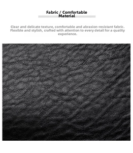 Macro detail of high-quality black litchi texture faux leather fabric for large tote bags