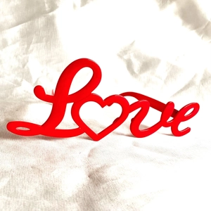 Funny red Love letter shaped party glasses for Valentine's Day photo booth props