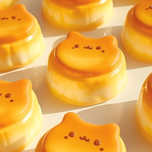 Cat-shaped silicone cheese mold for DIY creative pudding and mousse cakes in bulk