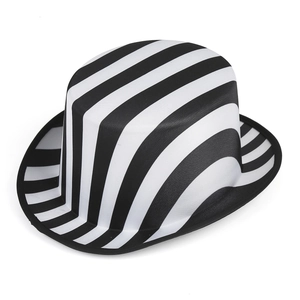 Mode Regenbogen Zebra Gestreifter Filzhut Für Erwachsene Atmungsaktiver Polyester Kostüm Magischer Hut Für Cosplay Bühne Performance Party Ball