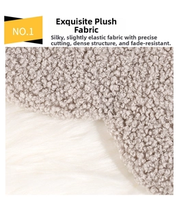 Close-up of curly plush fabric texture for soft sleep masks with micro-elasticity