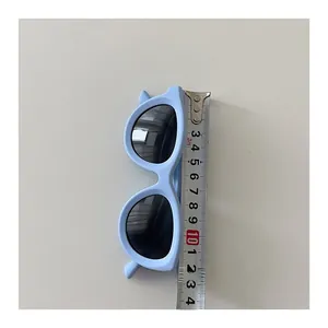 Kids polarized sunglasses featuring a flexible frame with a width of about 135mm