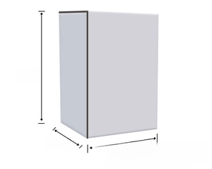 Detail view of the portable safety alarm with compact 80x60x35mm dimensions