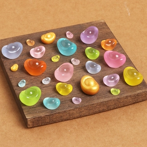 Luminous Resin Gold Ingot Miniatures Lucky Wealth Yuanbao Desktop Ornament DIY Accessories For Car Office Decor