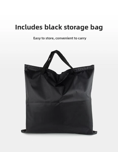 Bolsa de almacenamiento de nailon negro con asas dobles para el set de alfombra golf