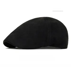 Detailed close-up of high-quality black Ivy Cap fabric texture and fine stitching lines