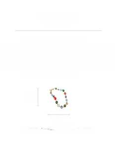 Dopamine glass bead necklace, 31.8cm length with 1cm beads, detail specification view