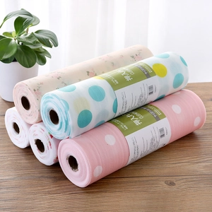 Japanese Style Cabinet Drawer Liner Mat Moisture Proof Waterproof Non Slip PE Plastic Floral Polka Dot Roll Paper