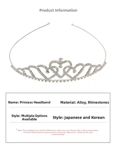 Detailed view of silver birthday crown with interconnected heart rhinestone patterns