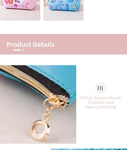 Macro detail of high-quality gold metal zipper and textured waterproof PU makeup bag fabric