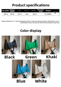 Detailed size chart and multi-color options for retro PU leather baguette shoulder bag
