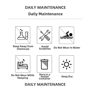Daily maintenance guide for stainless steel jewelry with specific care instructions