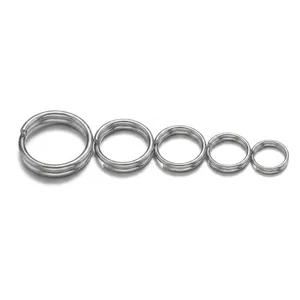 100pcs 18k gold plated stainless steel double jump rings in five sizes 5mm to 10mm