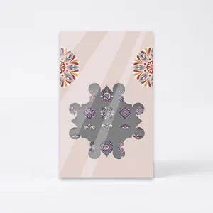 Stickers ongles bohèmes L03 aux motifs mandalas colorés et géométriques sur support