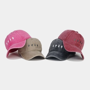 Casquette De Baseball En Coton Lavé Vintage Distressed Dad Hat Avec Broderie Langue Des Signes LOVE Pour Hommes Femmes Réglable