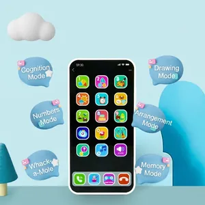 Baby Learning Toy Phone Simulation Smartphone Musical Electronic Toy With Lights Touchscreen Educational Toy For Toddlers