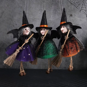 Halloween Party Decorations Flying Witch Ghost Pumpkin Hanging Ornaments For Haunted House Festive Indoor Home Decor Supplies
