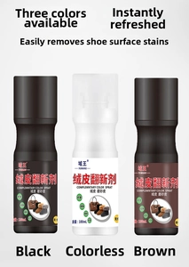 Vue détaillée du spray de 100ml pour l'entretien et la rénovation du daim et du nubuck