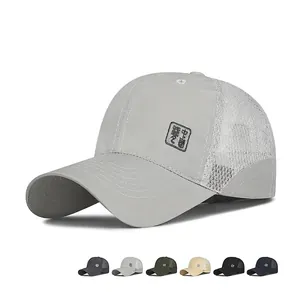 Mesh Baseball Cap Quick Drying Breathable Sun Protection Outdoor Sport Adjustable Lightweight Polyester Hat For Unisex