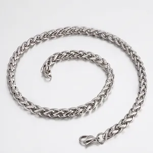 Men Hip Hop Keel Chain Necklace And O Chain Bracelet 316L Stainless Steel Polished Jewelry Fashion Accessory