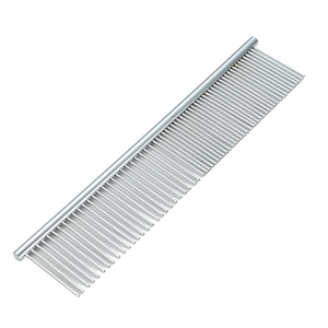 Professional stainless steel pet grooming comb for long haired dogs and cats