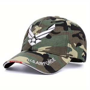 Casquette de baseball tactique camouflage woodland pour hommes avec logo brodé