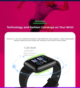 Dettaglio display a colori HD da 1,33 pollici con frequenza cardiaca e contapassi su smart band